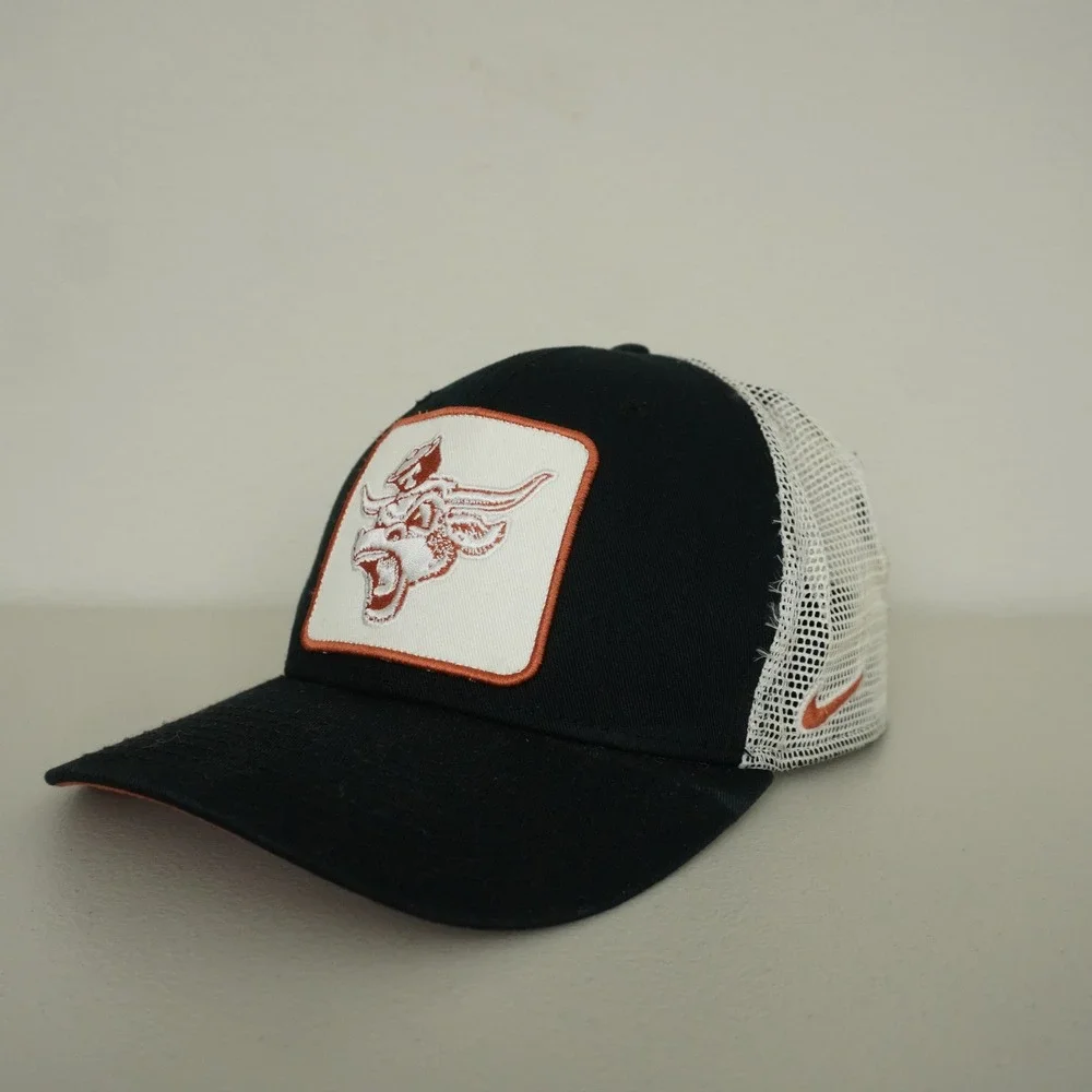 Nike Trucker Hat Mens OS Black Texas Longhorns Bevo Patch Classic99